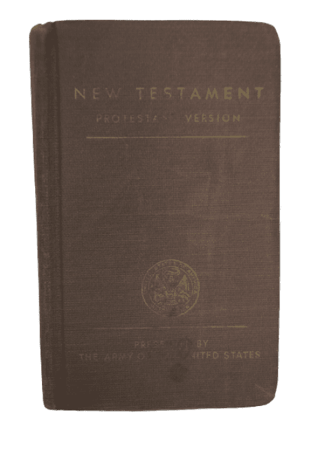 NOUVEAU TESTAMENT 1942 T/4 DONALD SEIBLE SIGNAL CORPS