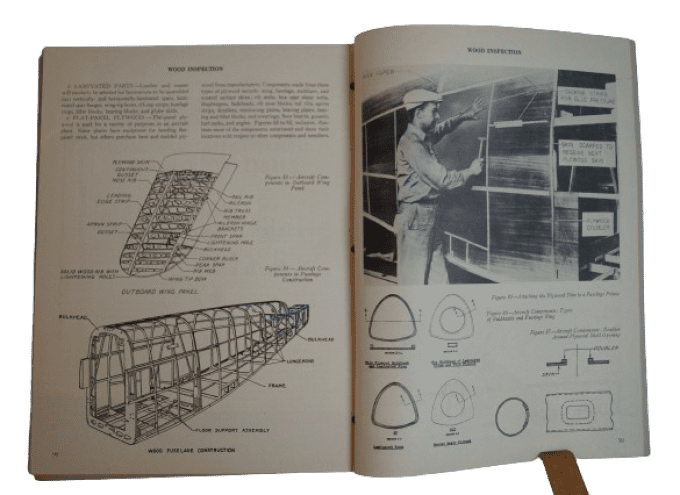 MANUEL USAAF WOOD INSPECTION PLANEUR 1944