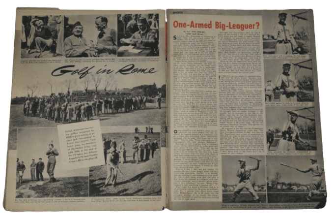 YANK MAGAZINE 22 AVRIL 1945 4TH ARMORED DIVISION