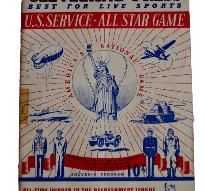 LIVRET COCA-COLA US SERVICE ALL STAR GAME BASEBALL 1942
