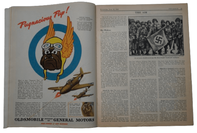 MAGAZINE NEWSWEEK 19 JUIN 1944 AIRBORNE NORMANDIE