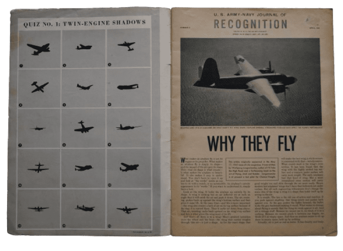 MAGAZINE US ARMY-NAVY RECONNAISSANCE AVRIL 1944 PLANEURS