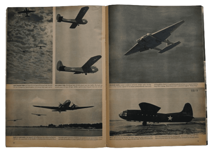 MAGAZINE US ARMY-NAVY RECONNAISSANCE AVRIL 1944 PLANEURS