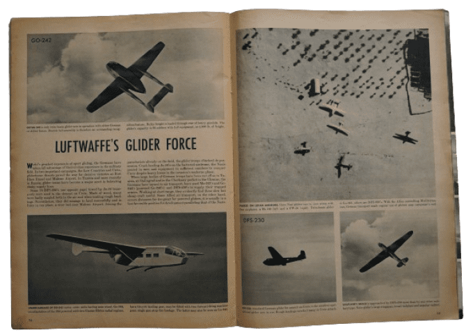 MAGAZINE US ARMY-NAVY RECONNAISSANCE AVRIL 1944 PLANEURS