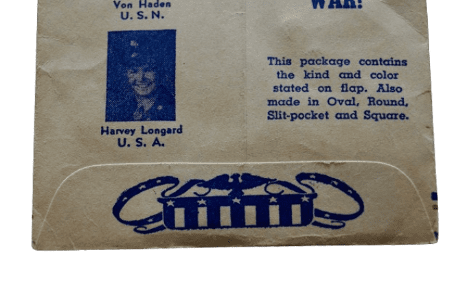 POCHETTE VICTORY PHOTO CORNERS 1942 BUY WAR BONDS