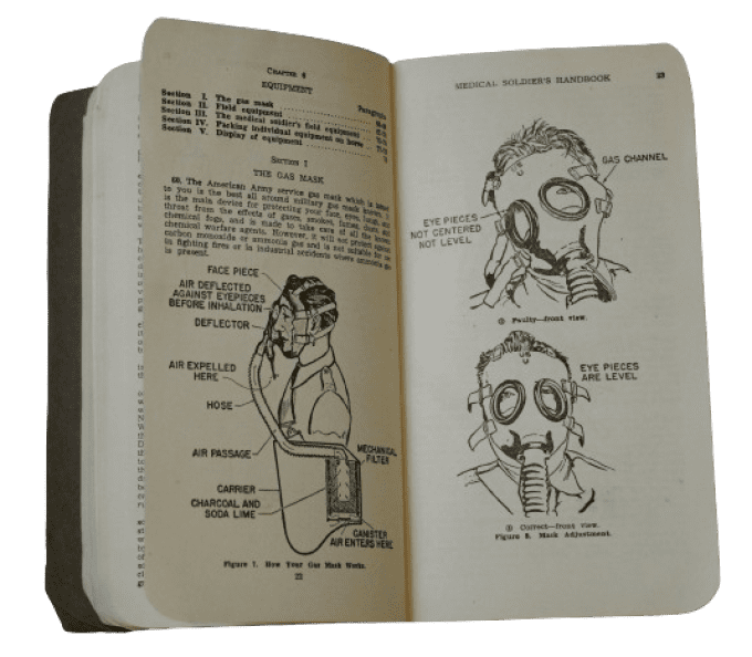 MANUEL MEDICAL SOLDIER'S HANDBOOK 1942 PVT GOLDSBERRY