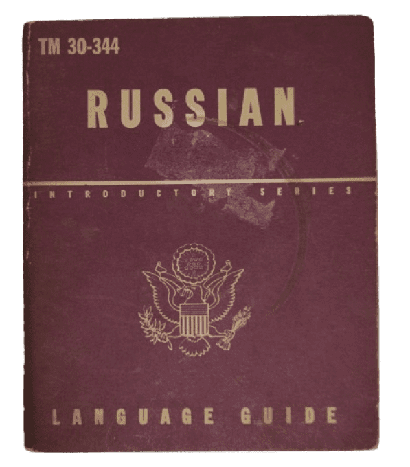 MANUEL RUSSIAN LANGUAGE GUIDE 1943