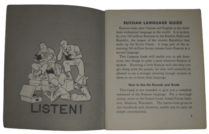 MANUEL RUSSIAN LANGUAGE GUIDE 1943