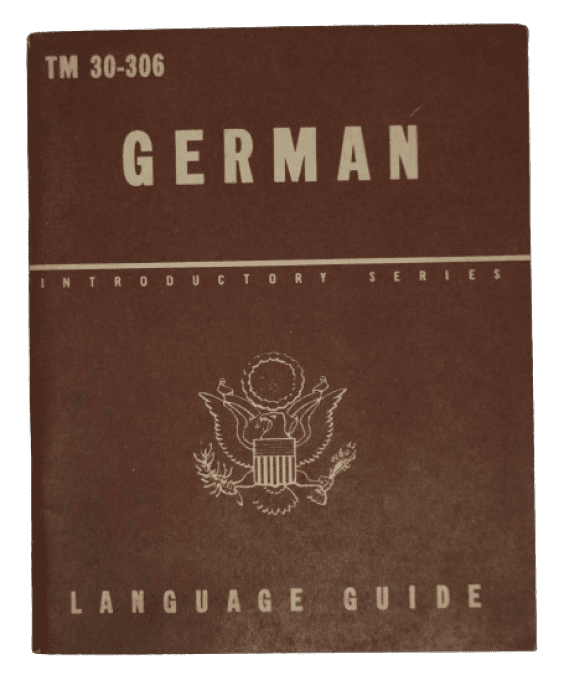 MANUEL GERMAN LANGUAGE GUIDE 1944