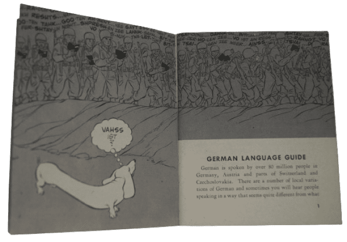 MANUEL GERMAN LANGUAGE GUIDE 1944