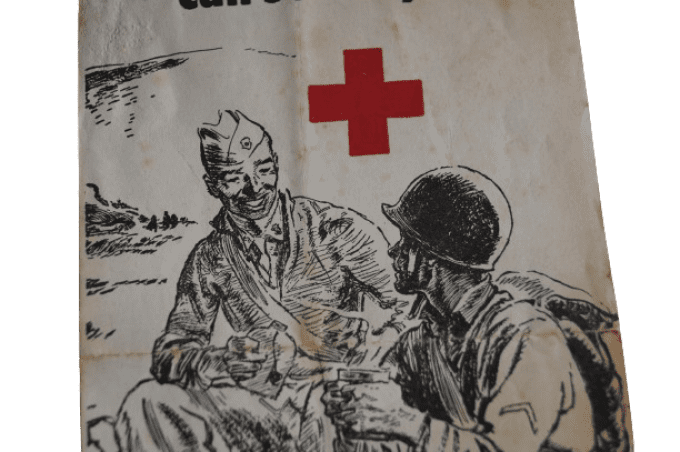 LIVRET AMERICAN RED CROSS PERSONNEL MILITAIRE