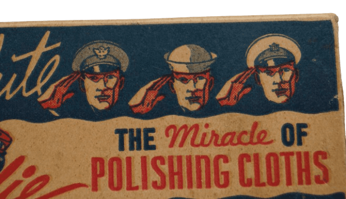 BOITE CADIE POLISHING CLOTHS PERSONNEL MILITAIRE