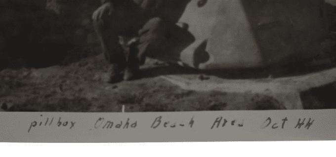 LETTRE ET PHOTOS OMAHA BEACH COMMAND 1944