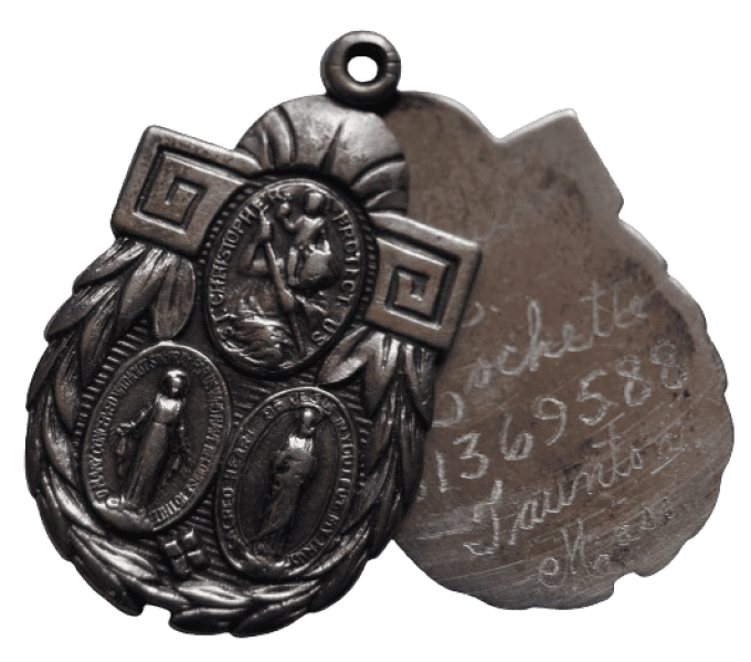 MEDAILLE RELIGIEUSE PVT ROCHETTE 7TH ARMORED DIVISION