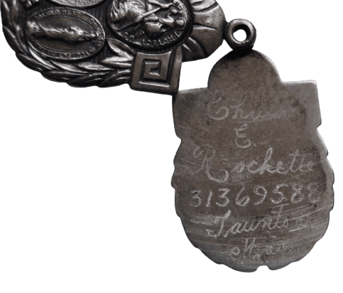 MEDAILLE RELIGIEUSE PVT ROCHETTE 7TH ARMORED DIVISION