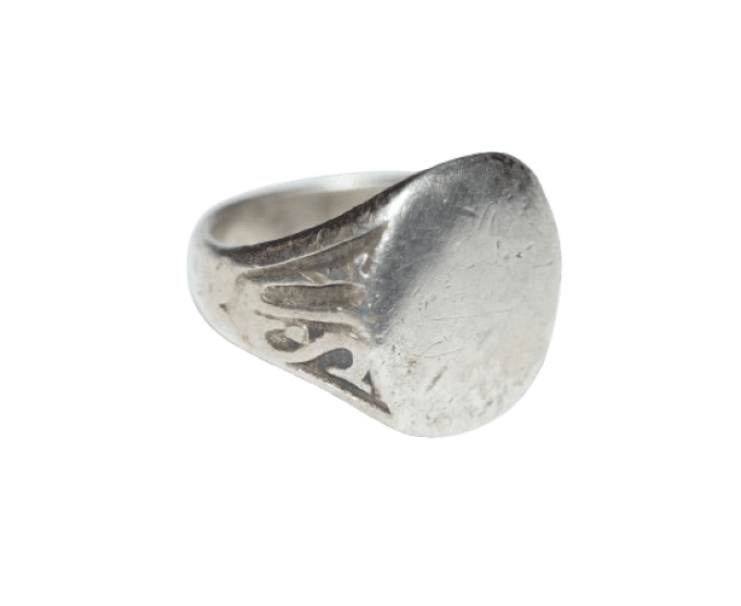 BAGUE US ARMY CHEVALIERE STERLING