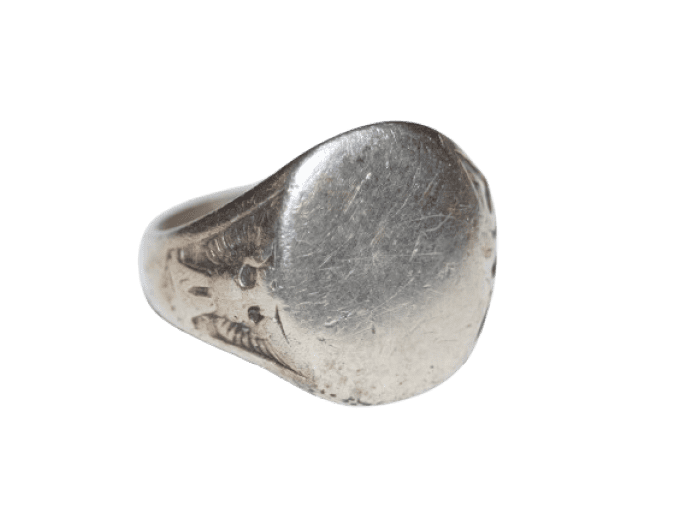 BAGUE US ARMY CHEVALIERE STERLING