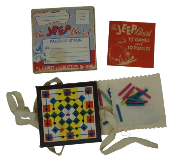 JEU DE POCHE THE JEEP BOARD 1943