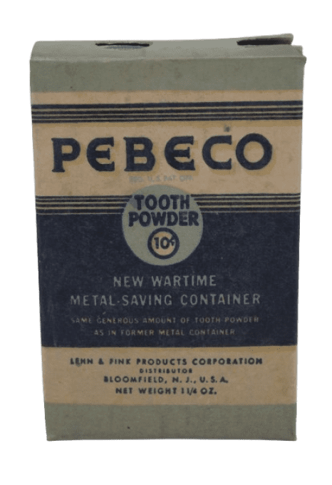 DENTIFRICE PEBECO WARTIME CONTAINER
